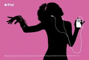 One of the original iPod ads